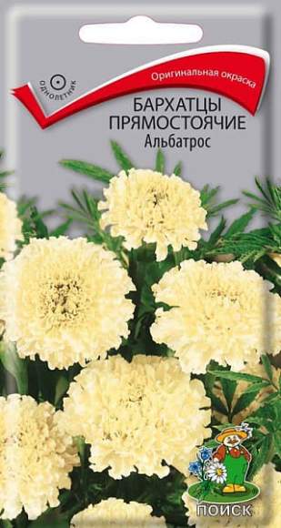 Бархатцы прямостоячие Альбатрос (поиск) 0,1г  – купить в г. Омск