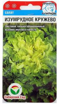 Салат листовой Изумрудное кружево (сибирский сад) 0,5гр Салат листовой Изумрудное кружево (сибирский сад) 0,5гр
