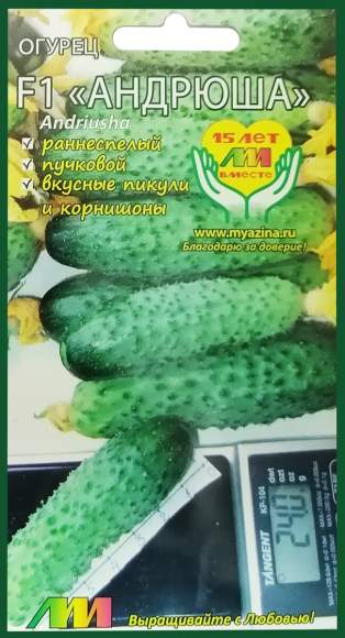 Огурец Андрюша F1 (мязина) 0,2гр  – купить в г. Омск