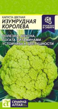 Капуста цветная Изумрудная королева (семена Алтая) 0,3 гр