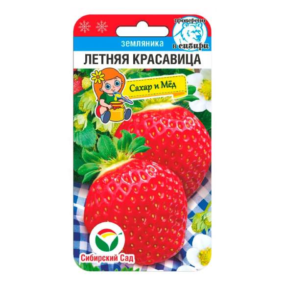 Земляника крупноплодная Летняя красавица (сибирский сад) 10 шт  – купить в г. Омск