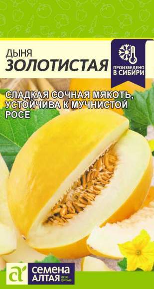 Дыня Золотистая (Семена Алтая) 0,5гр  – купить в г. Омск