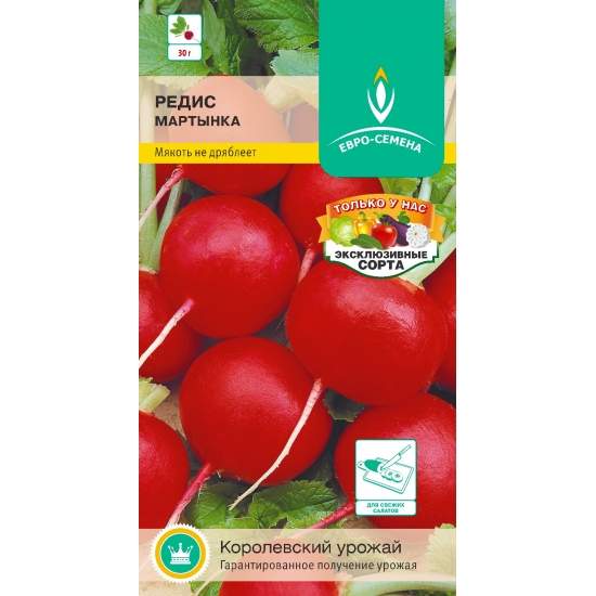 Редис Мартынка (евро семена) 1,0гр  – купить в г. Омск