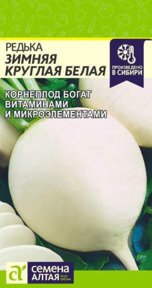 Редька Зимняя круглая белая (семена Алтая) 1,0гр  – купить в г. Омск