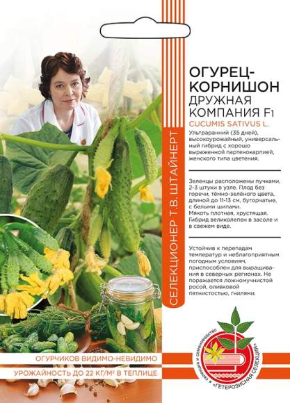 Огурец Дружная компания F1 (уральский дачник) 10шт  – купить в г. Омск