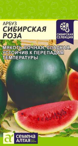 Арбуз Сибирская роза (семена Алтая) 1,0гр – купить в г. Омск Арбуз Сибирская роза (семена Алтая) 1,0гр – купить в г. Омск