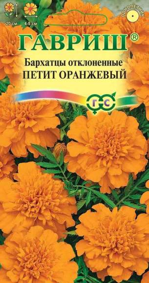 Бархатцы Петит оранжевый (гавриш) 0,3 гр  – купить в г. Омск
