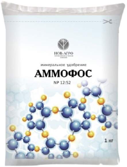 Аммофос N-12, P52, K-0 (Нов-Агро) 1кг   – купить в г. Омск