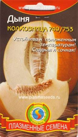 Дыня колхозница 749/753 (плазмас) 0,5гр  – купить в г. Омск