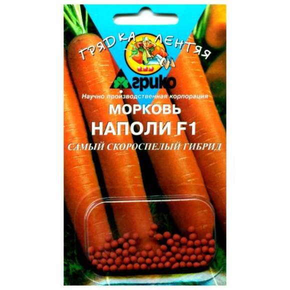 Морковь в гранулах Наполи F1 (агрико) 100шт  – купить в г. Омск