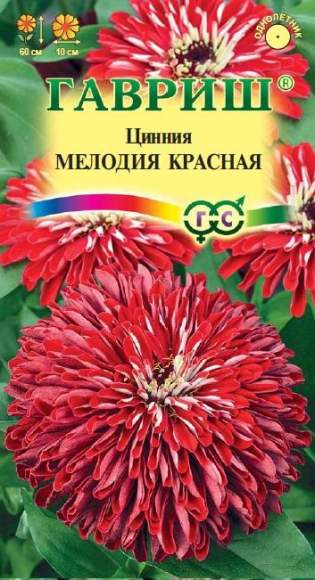 Цинния Мелодия красная (гавриш) 0,3гр  – купить в г. Омск
