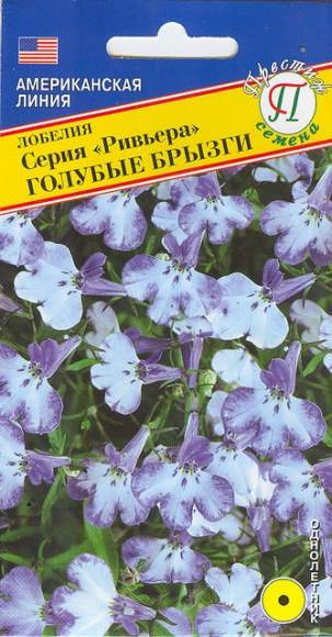 Лобелия ампельная Голубые брызги (серия Ривьера) (престиж) 5шт  – купить в г. Омск