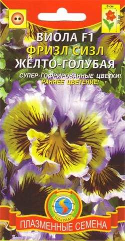 Виола Фриззл сиззл желто-голубая F1 (плазмас) 5 шт  – купить в г. Омск
