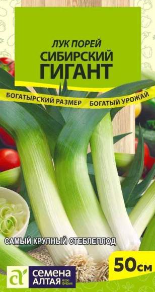 Лук порей Сибирский гигант (семена Алтая) 0,5 гр  – купить в г. Омск